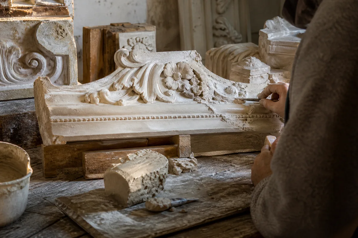 Restaurer un ornement de façade